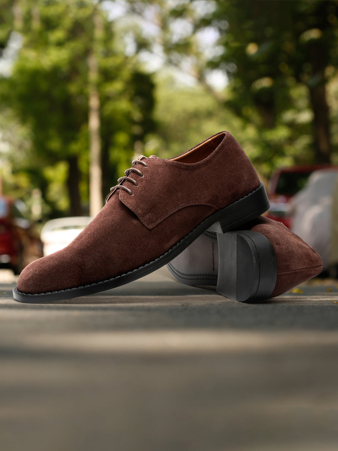 Brunette Brown Italian Suede Leather British Style Handcrafted Casual Shoe