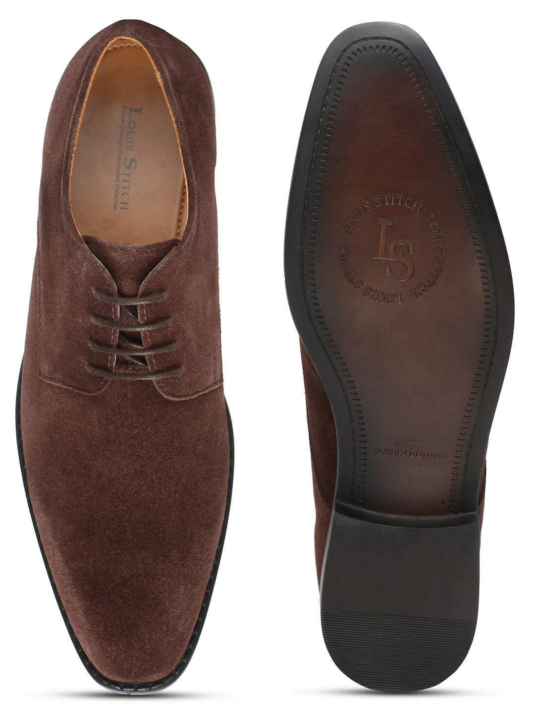 Brunette Brown Italian Suede Leather British Style Handcrafted Casual Shoe