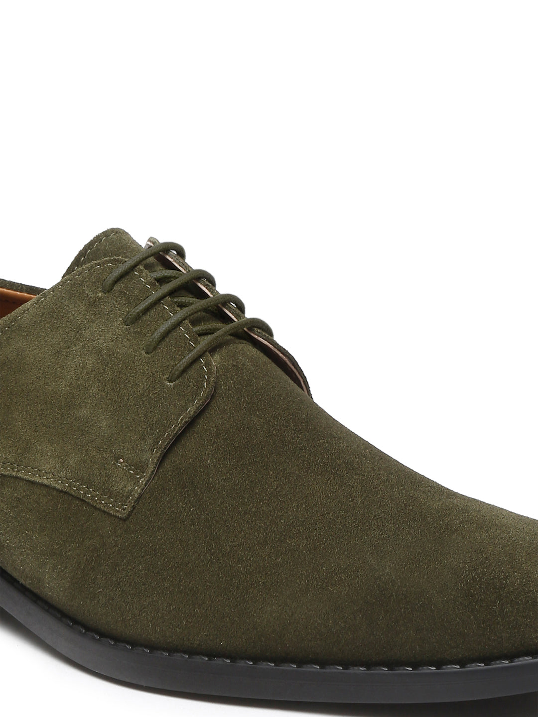 Seaweed Green Italian Suede Leather British Style Handcrafted Casual Shoe