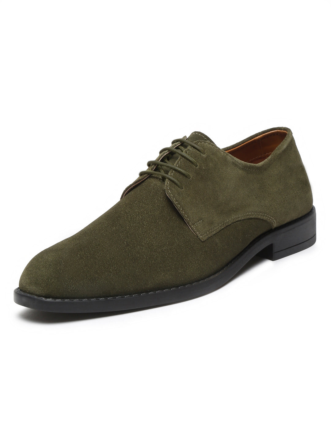 Seaweed Green Italian Suede Leather British Style Handcrafted Casual Shoe