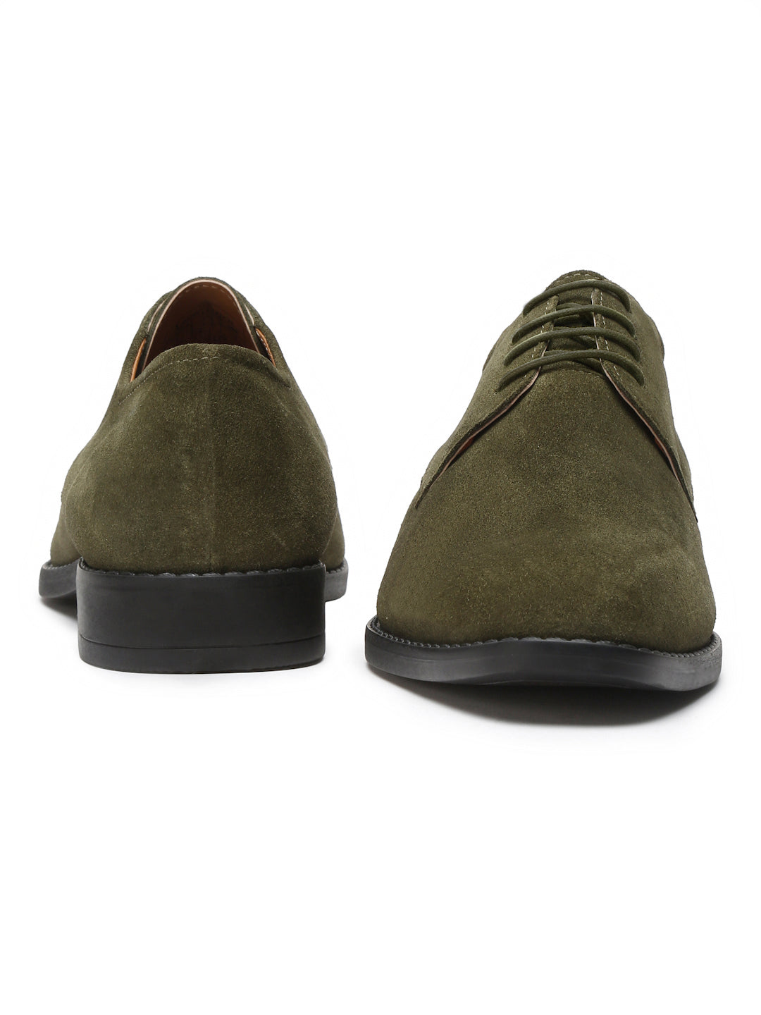 Seaweed Green Italian Suede Leather British Style Handcrafted Casual Shoe