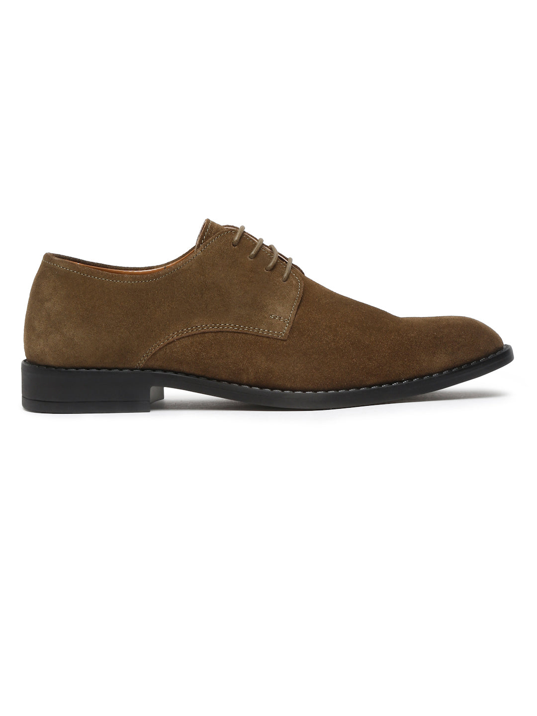 Olive Green Italian Suede Leather British Style Handcrafted Casual Shoe