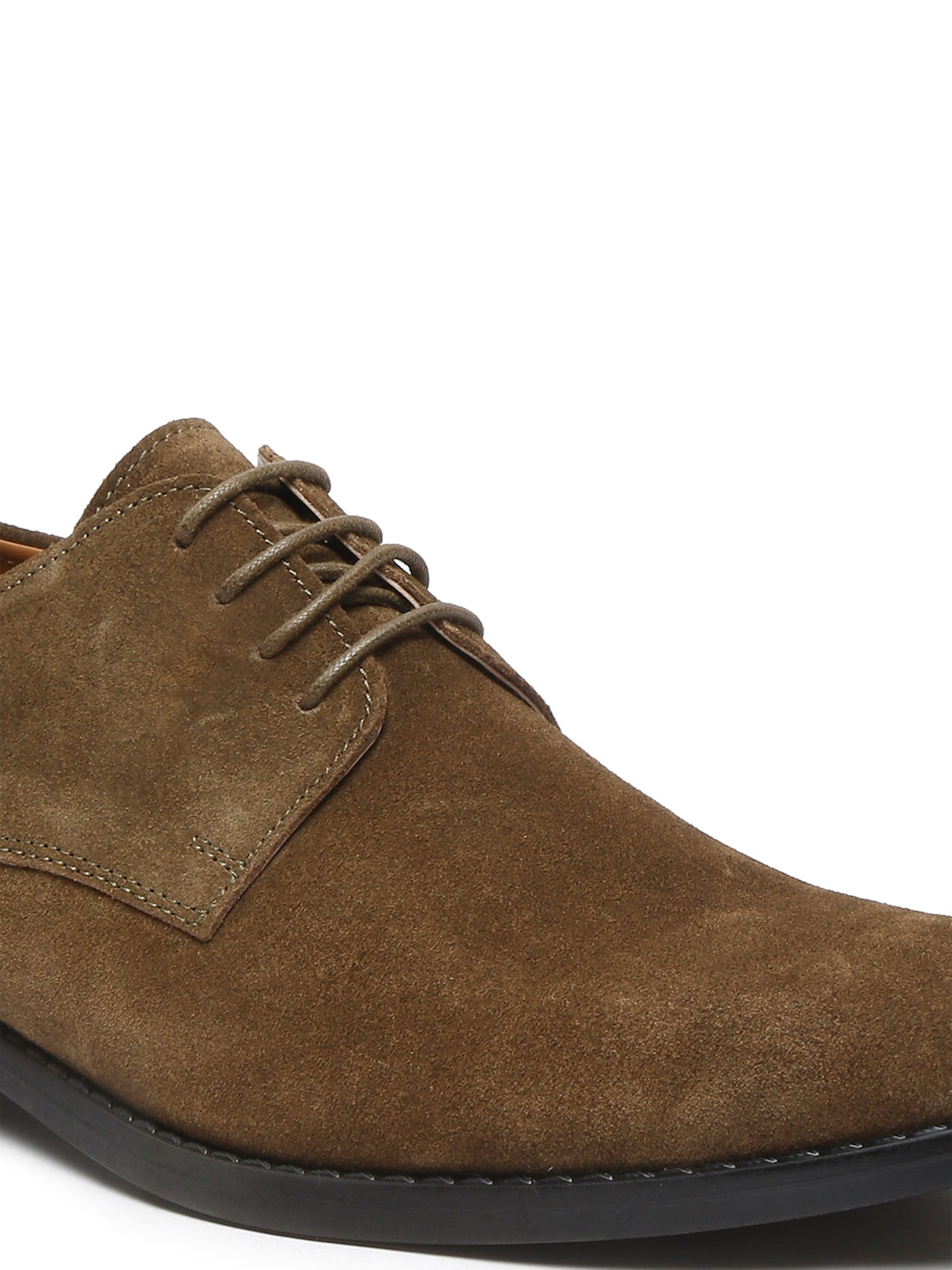 Olive Green Italian Suede Leather British Style Handcrafted Casual Shoe