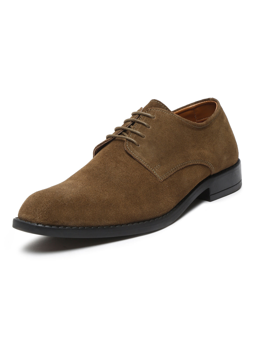 Olive Green Italian Suede Leather British Style Handcrafted Casual Shoe
