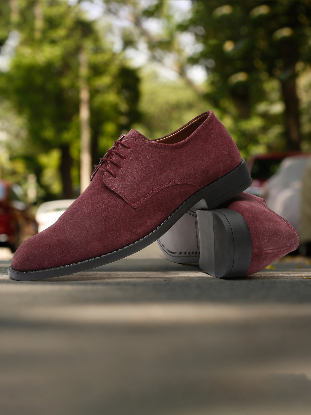 Rosewood Italian Suede Leather British Style Handcrafted Casual Shoe