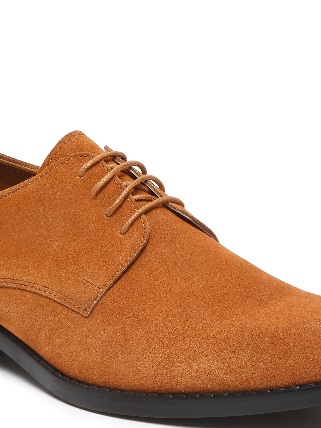 Russet Tan Italian Suede Leather Shoes Laceup British Style Handcrafted Casual Shoe