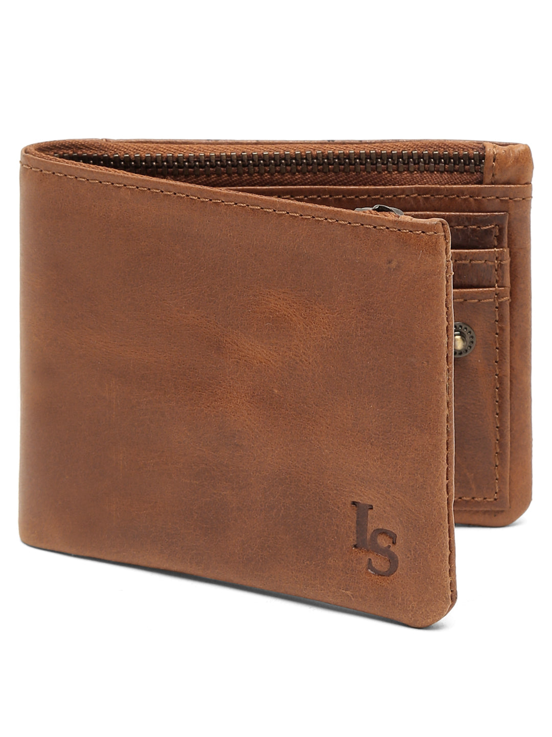 British Tan Wallet RFID Blocking Italian Leather