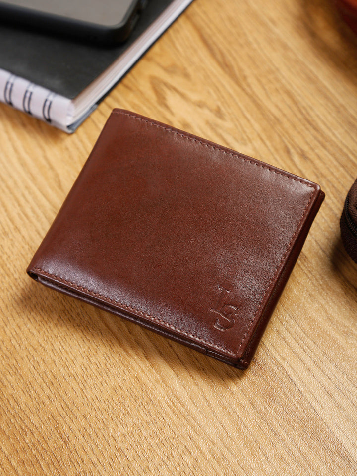  Rosewood Brown Italian Leather Wallet