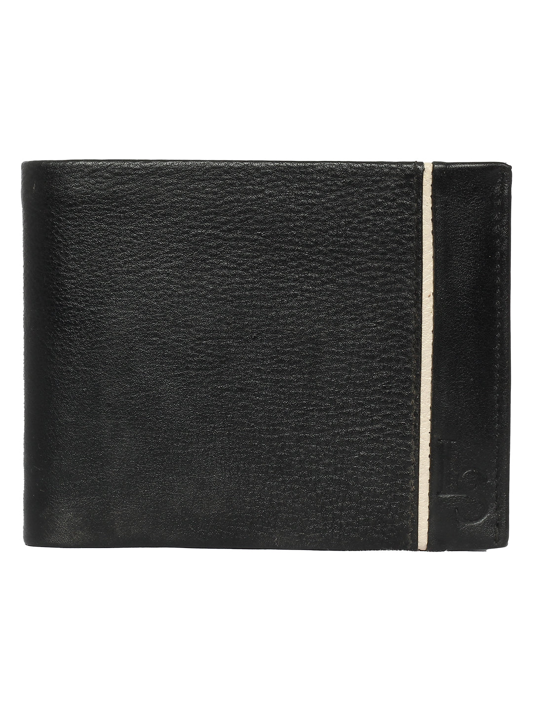 Black Duotone Italian Leather Wallet