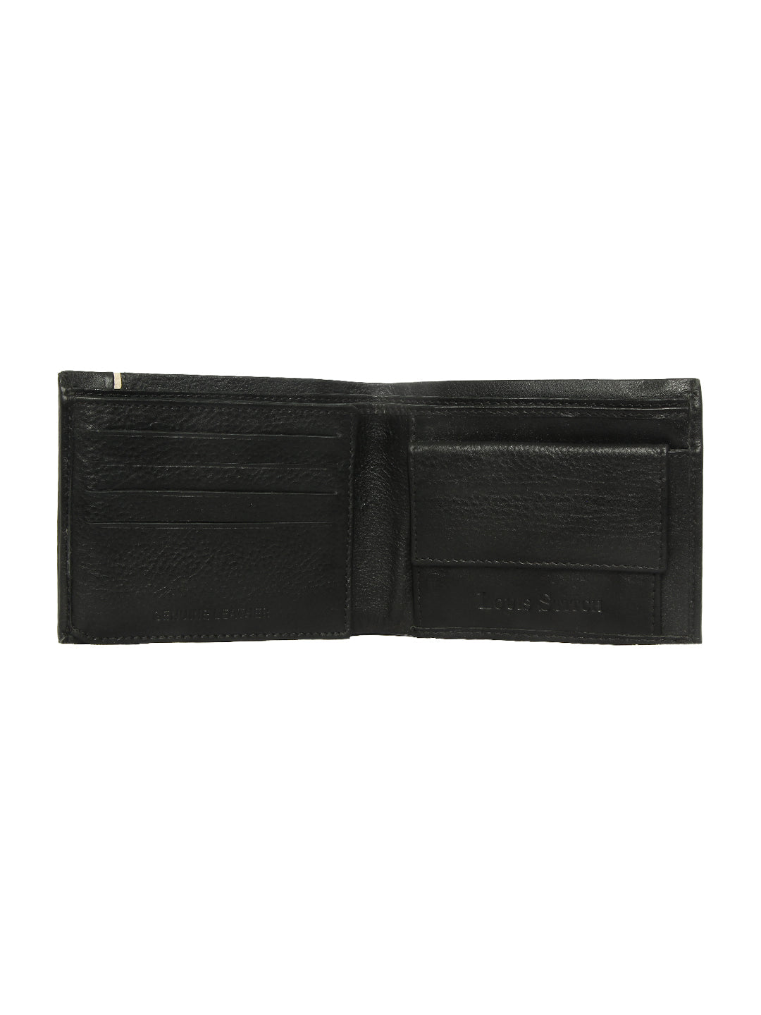 Black Duotone Italian Leather Wallet