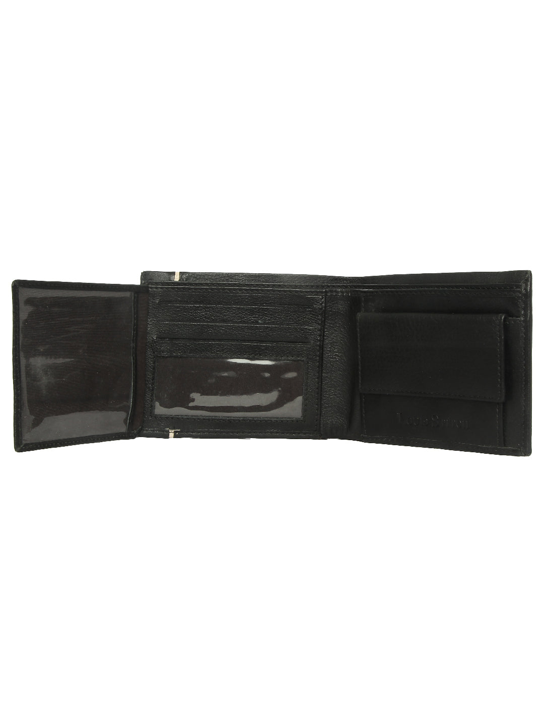 Black Duotone Italian Leather Wallet