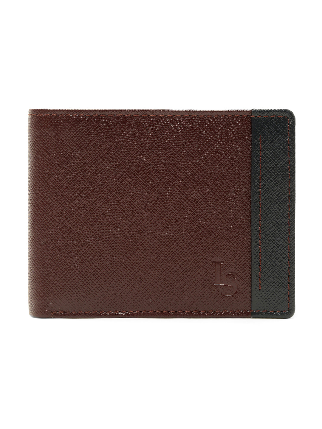 Rosewood Italian Front Zip Saffiano Leather Wallet