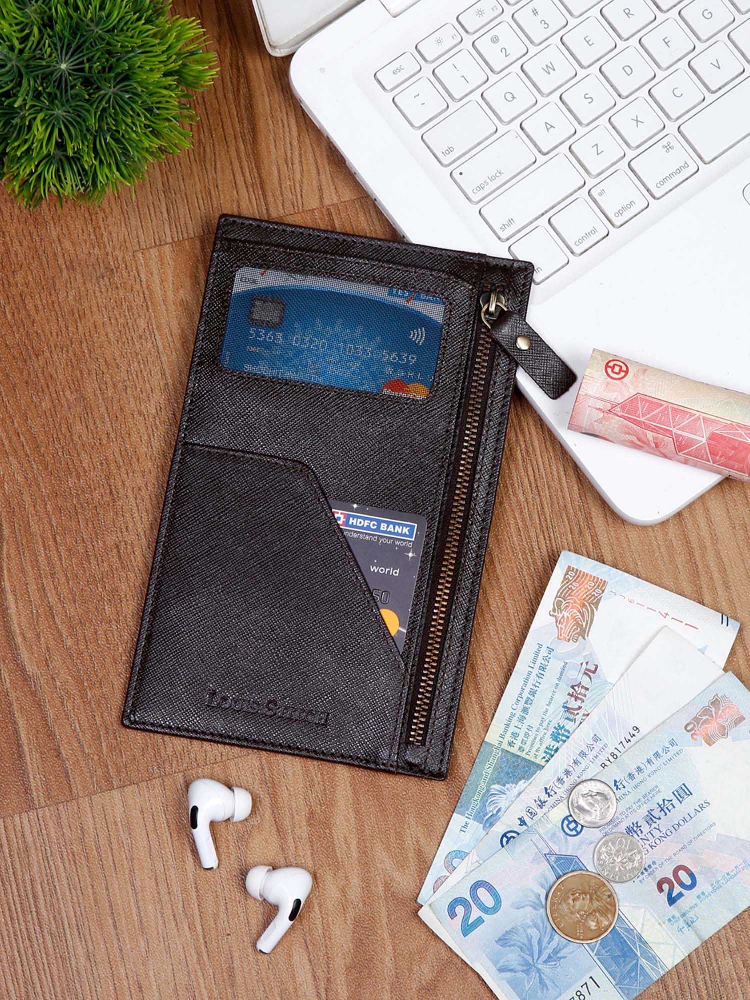 Italian Saffiano Leather Passport Holder With RFID Protection