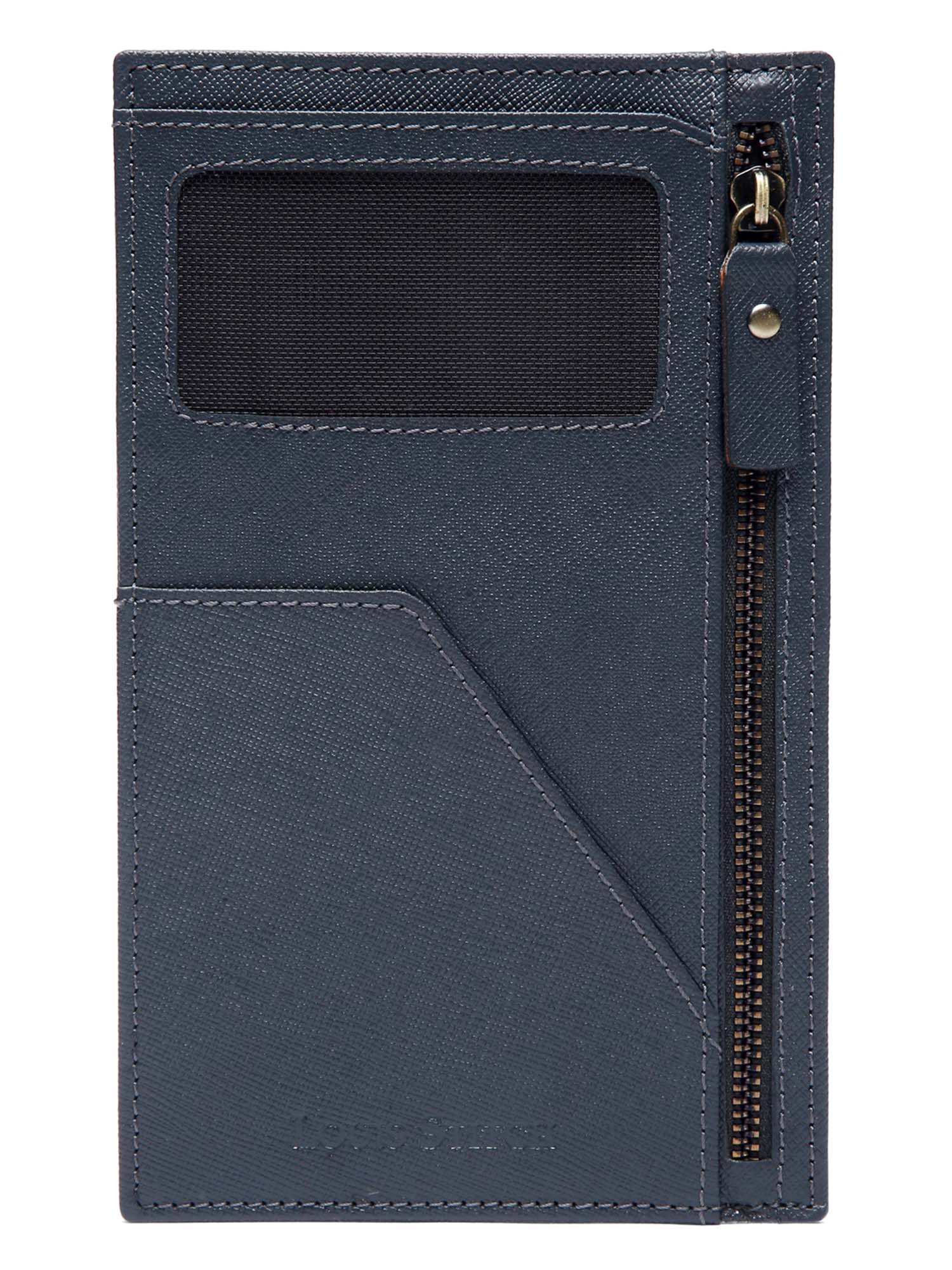 Italian Saffiano Leather Passport Holder With RFID Protection