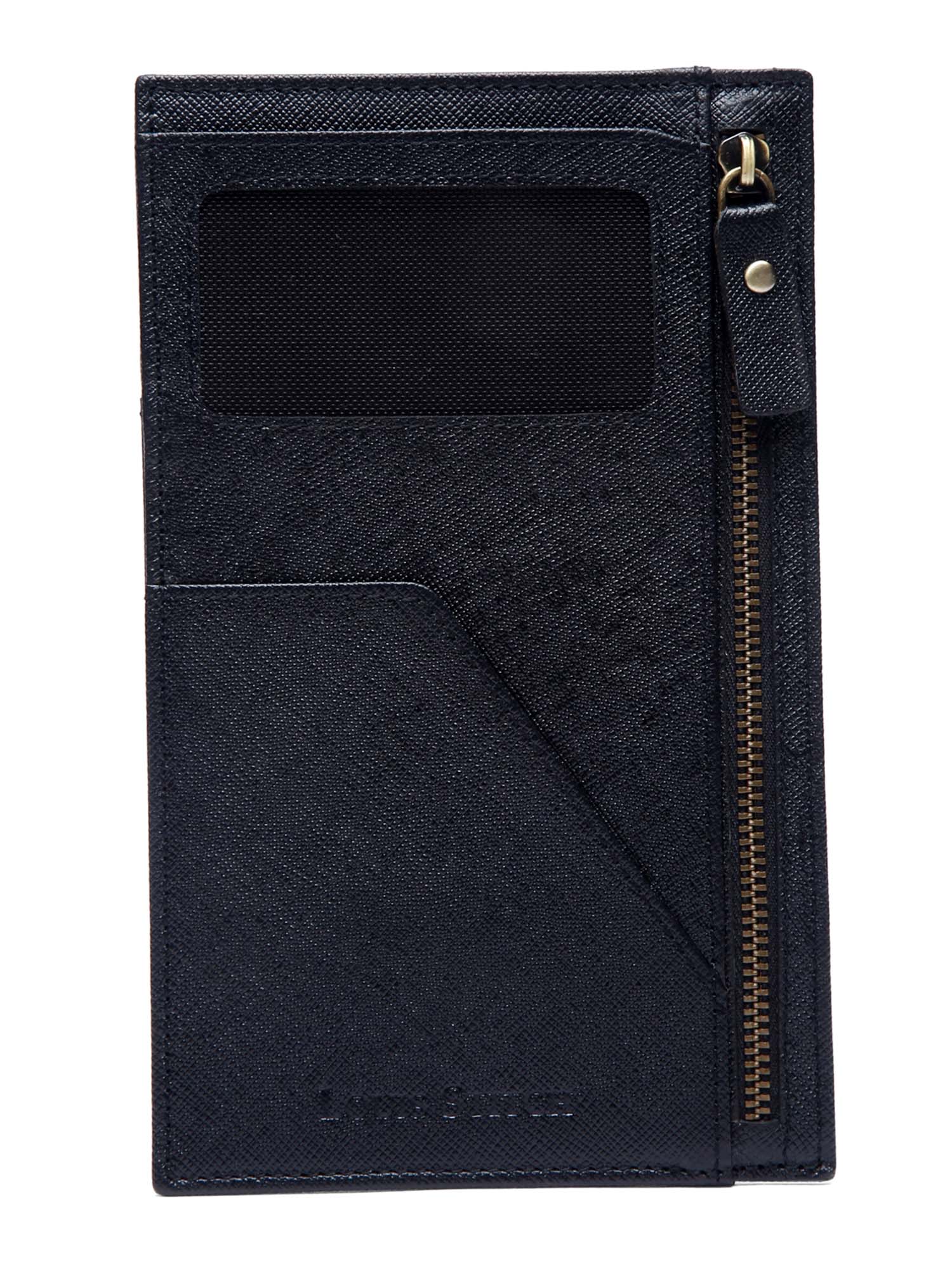 Italian Saffiano Leather Passport Holder With RFID Protection
