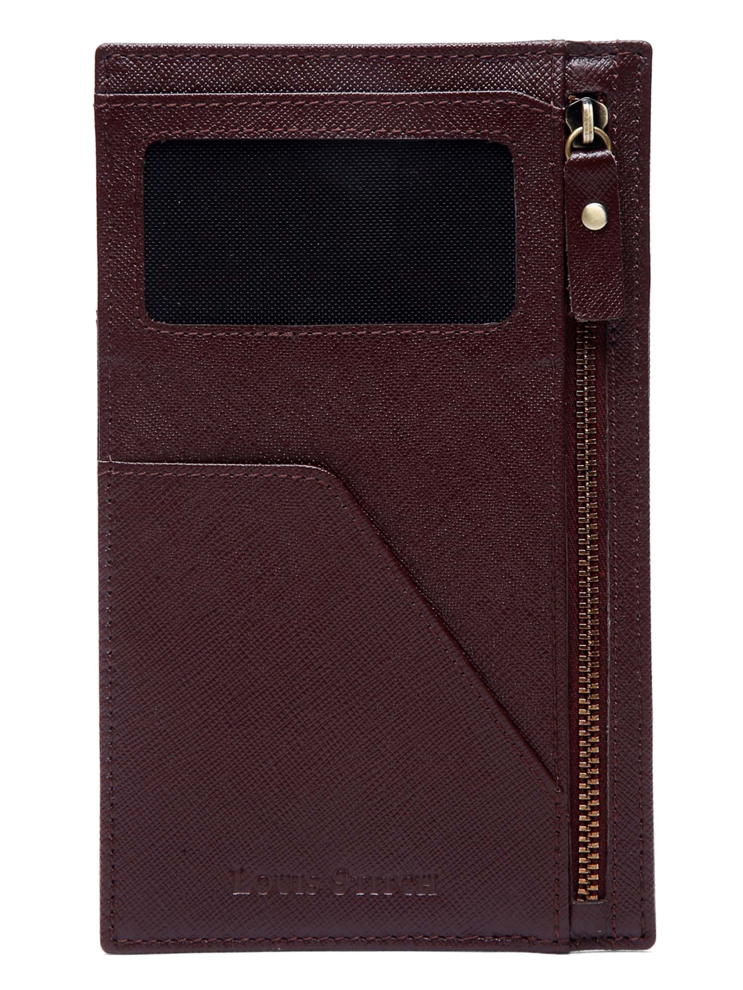 Italian Saffiano Leather Passport Holder With RFID Protection