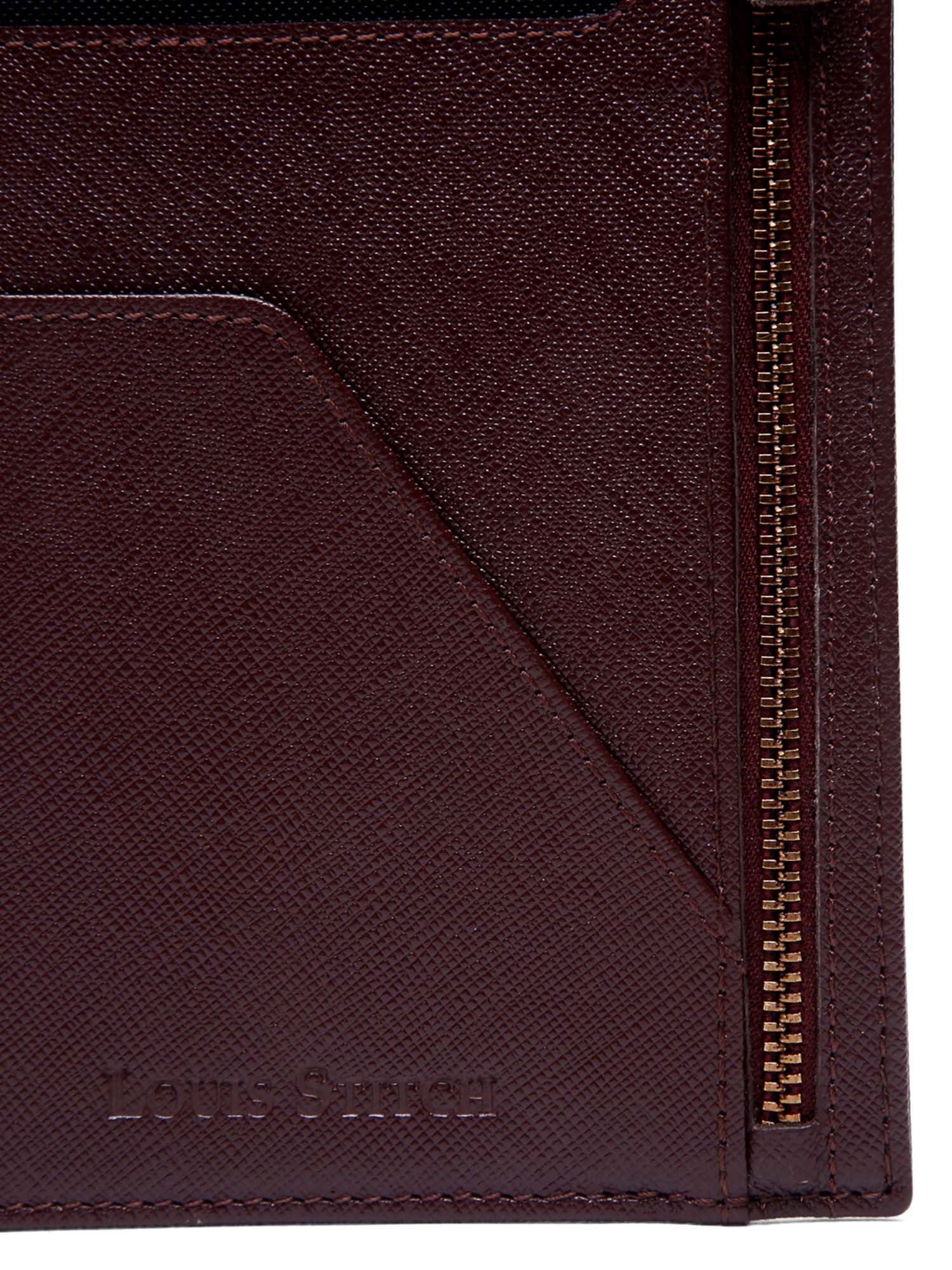Italian Saffiano Leather Passport Holder With RFID Protection