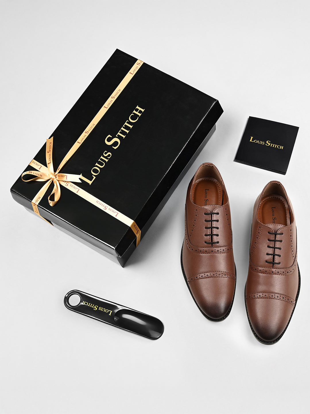 Tan Oxford Style Comfortable Formal Laceup Shoes