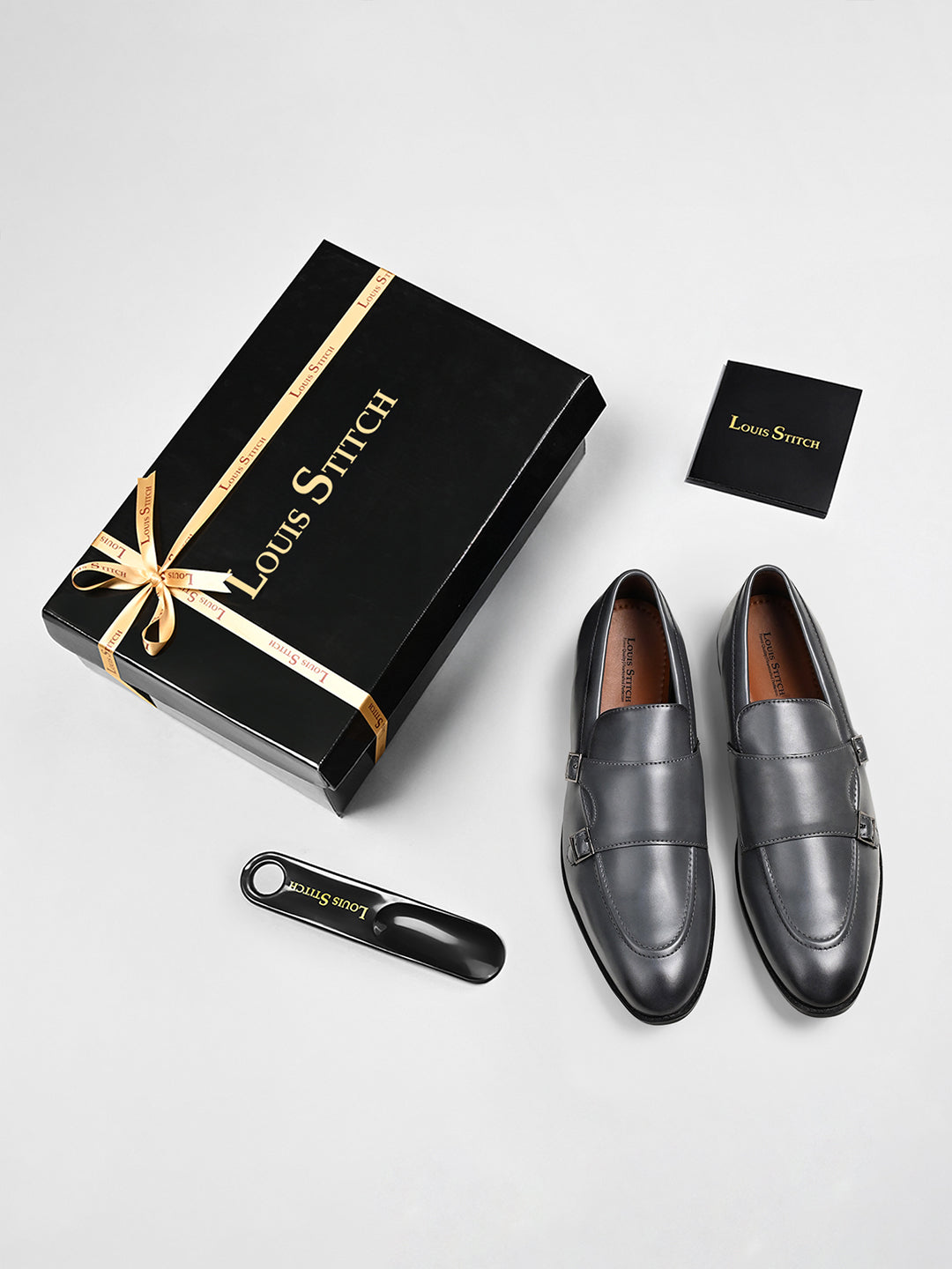 Ash Grey Handcrafted Slipon Style Comfortable Monk