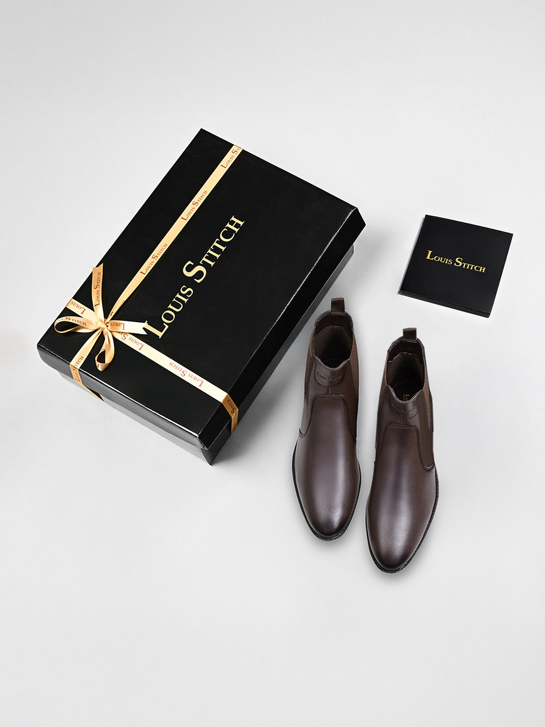 Brunette Brown Dual Tone Handcrafted Chelsea Boots