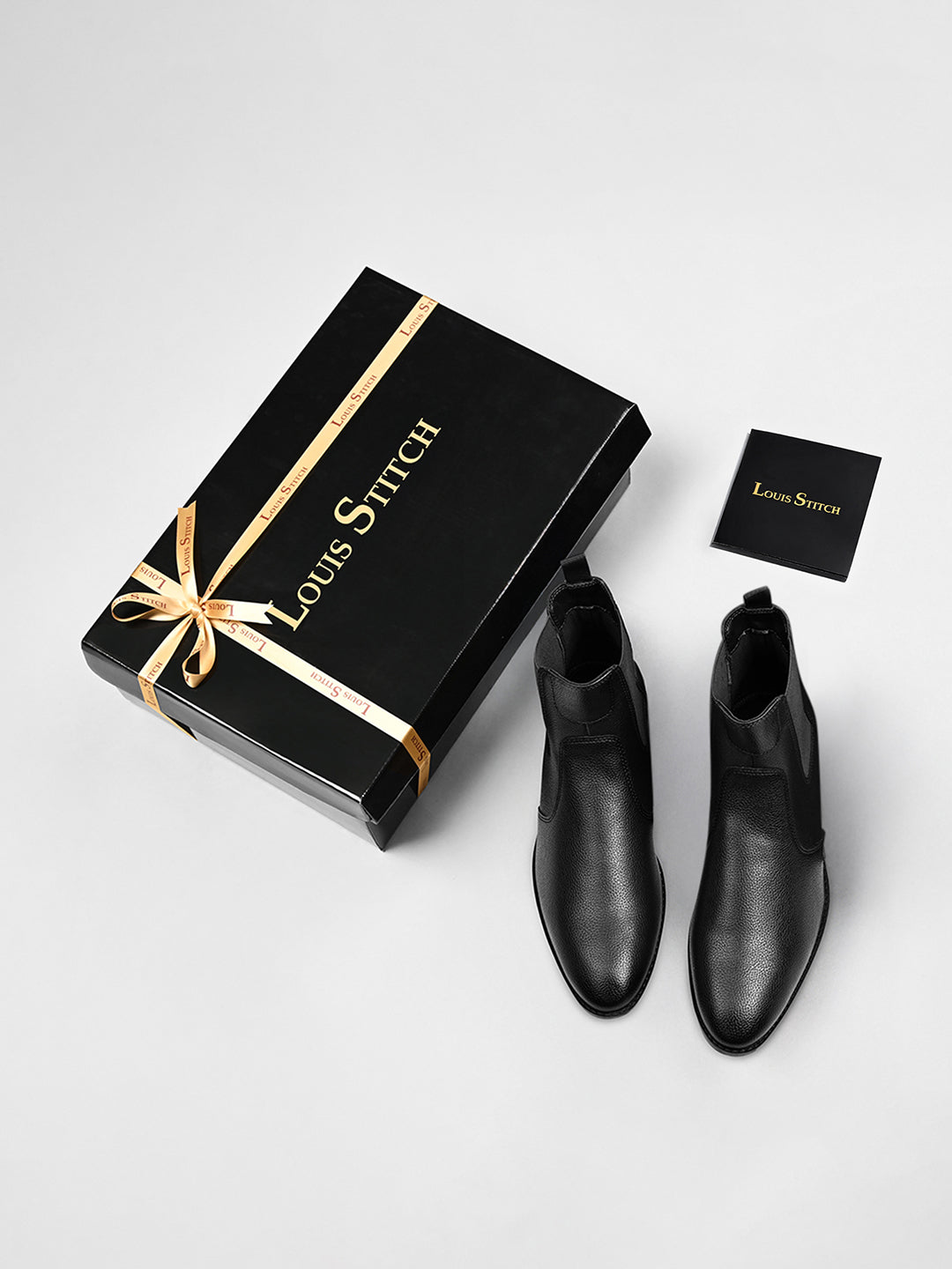 Obsidian Black Handcrafted Chelsea Milled Boots