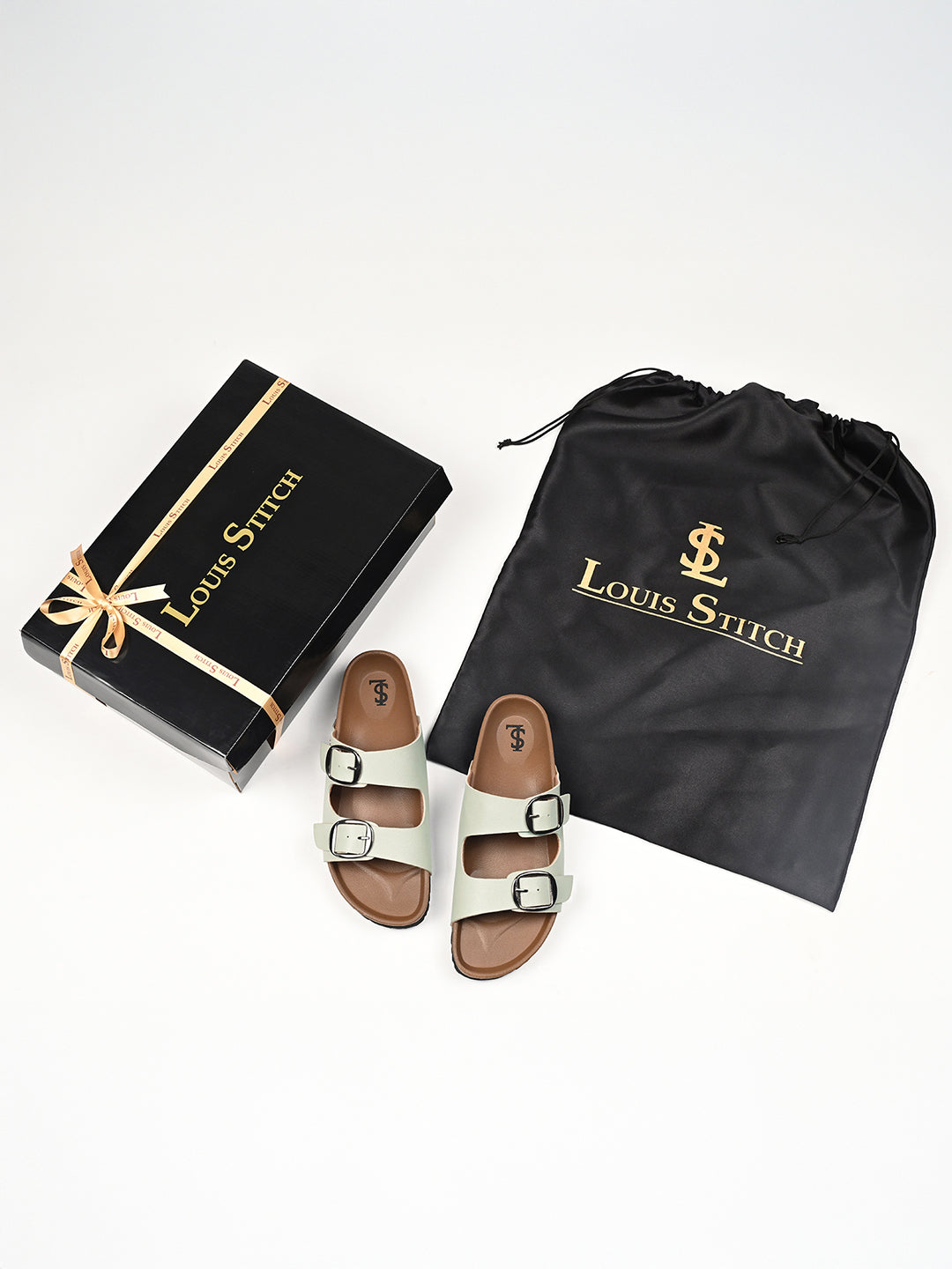 Cool Mint Double Strap Lightweight Open Toe Cork Sandal