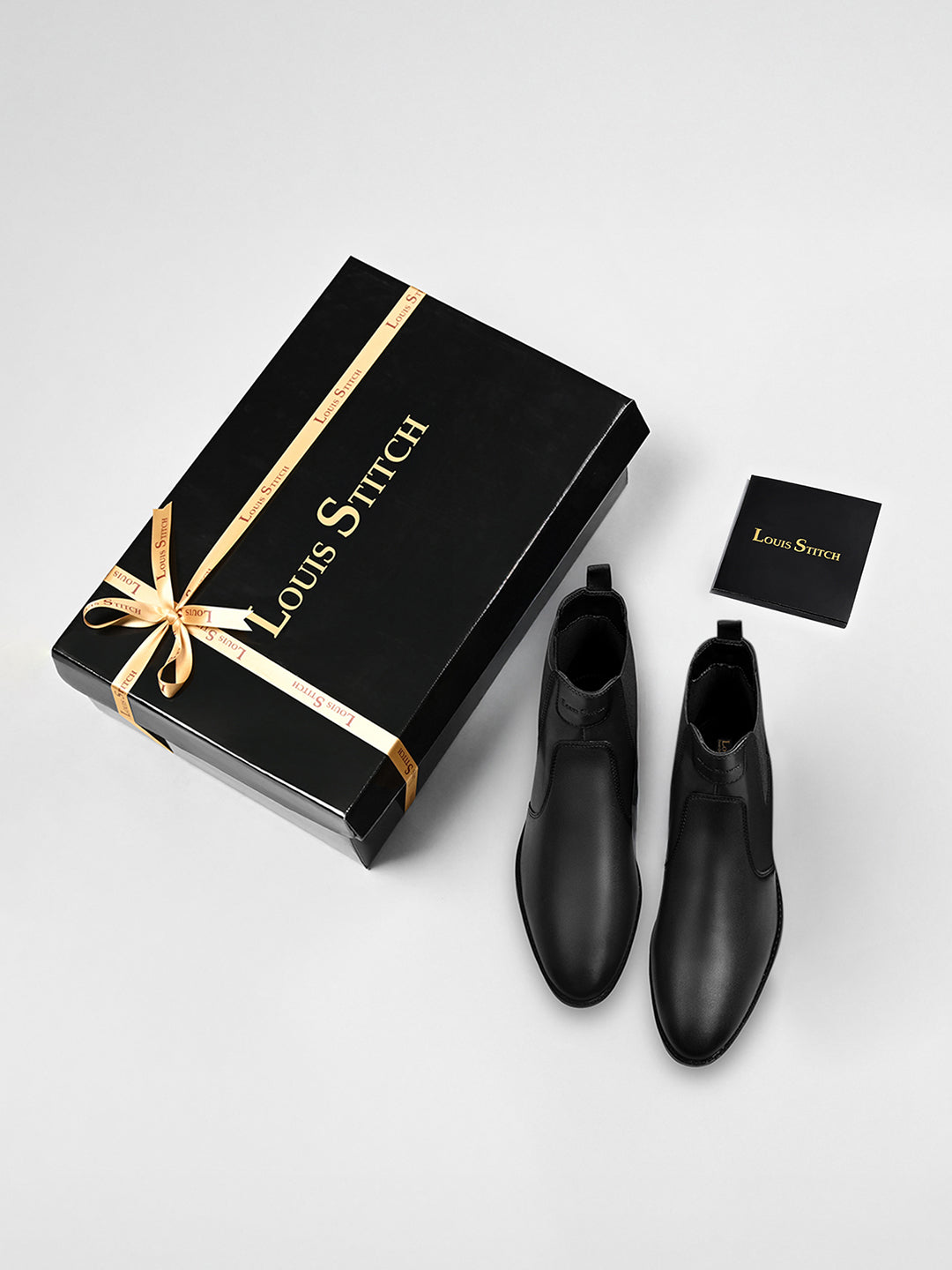 Obsidian Black Dual Tone Handcrafted Chelsea Boots