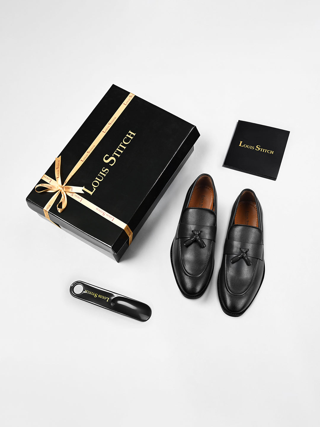 Obsidian Black Tassel Style Comfortable Moccasin