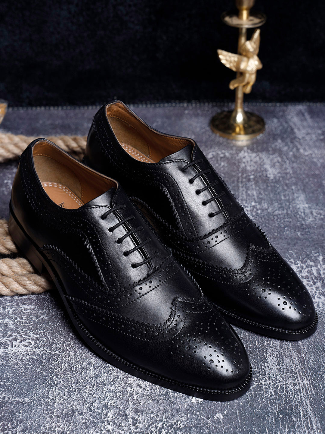 Buy Handmade Premium Italian Leather Brogues Louis Stitch