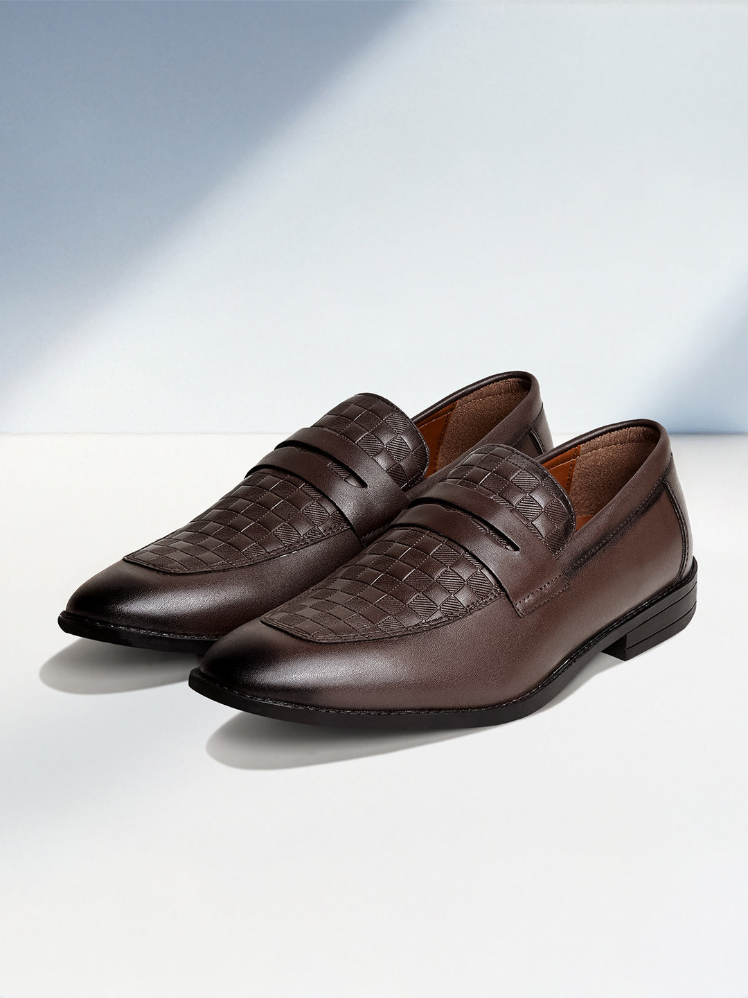 Brunette Brown Handcrafted Moccasin Slipon