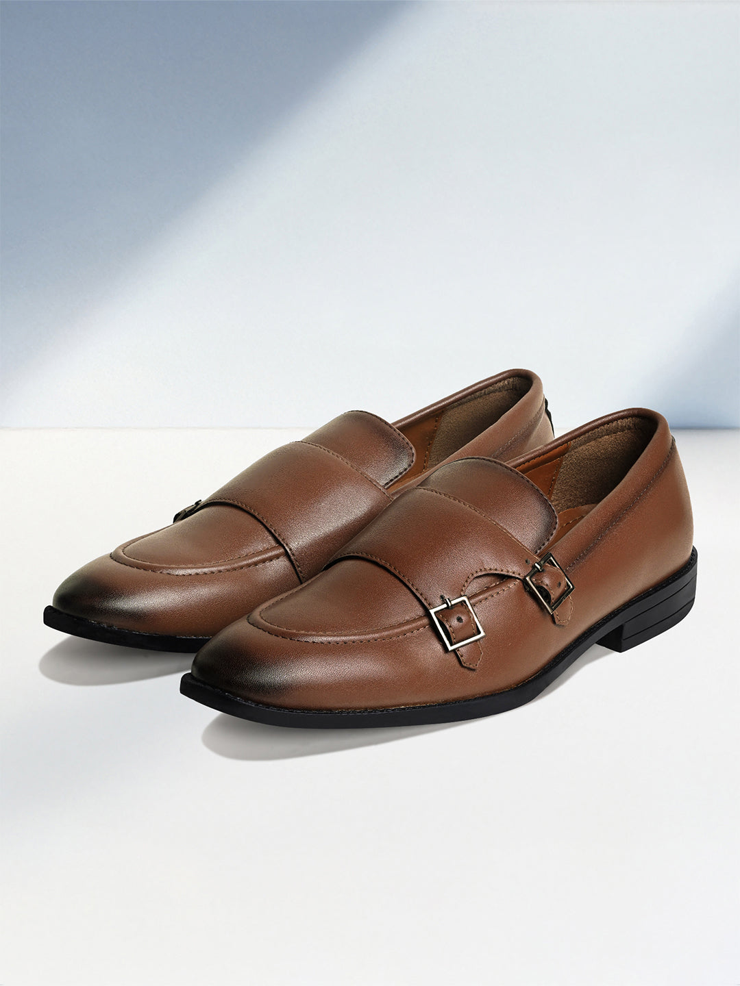Russet Tan Handcrafted Slipon Style Comfortable Monk