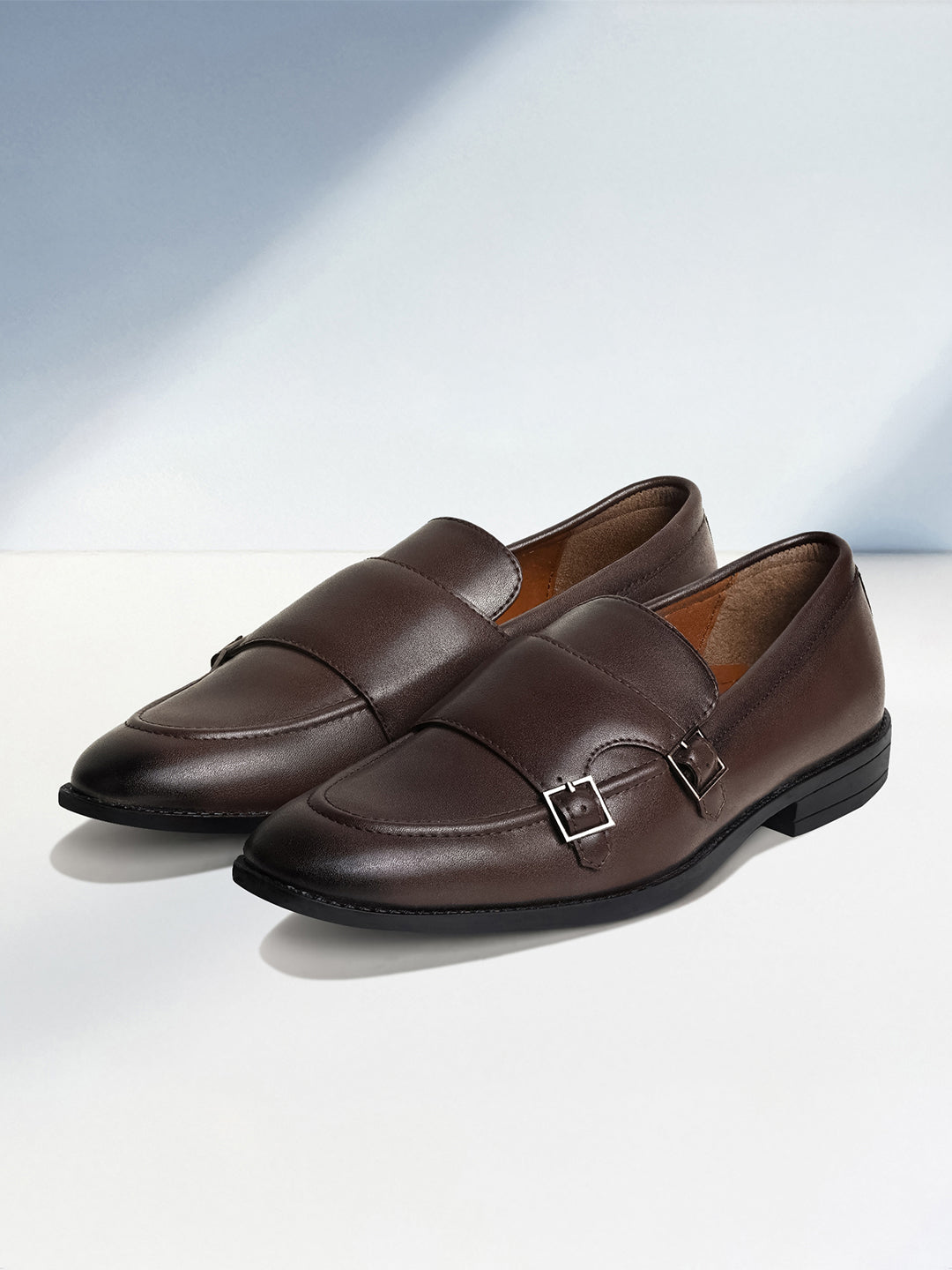 Brunette Brown Handcrafted Slipon Style Comfortable Monk