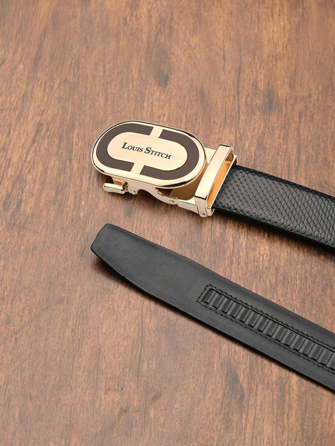 Handcrafted Italian Leather Auto Lock Formal Belt For Men