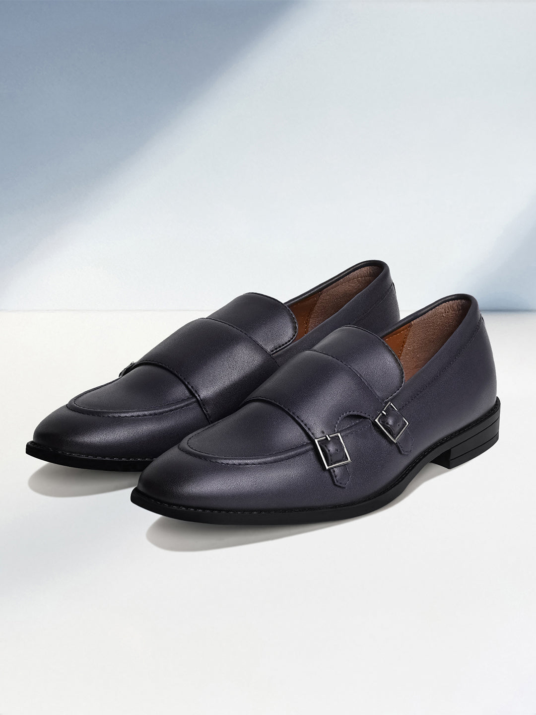 Federal Blue Handcrafted Slipon Style Comfortable Monk