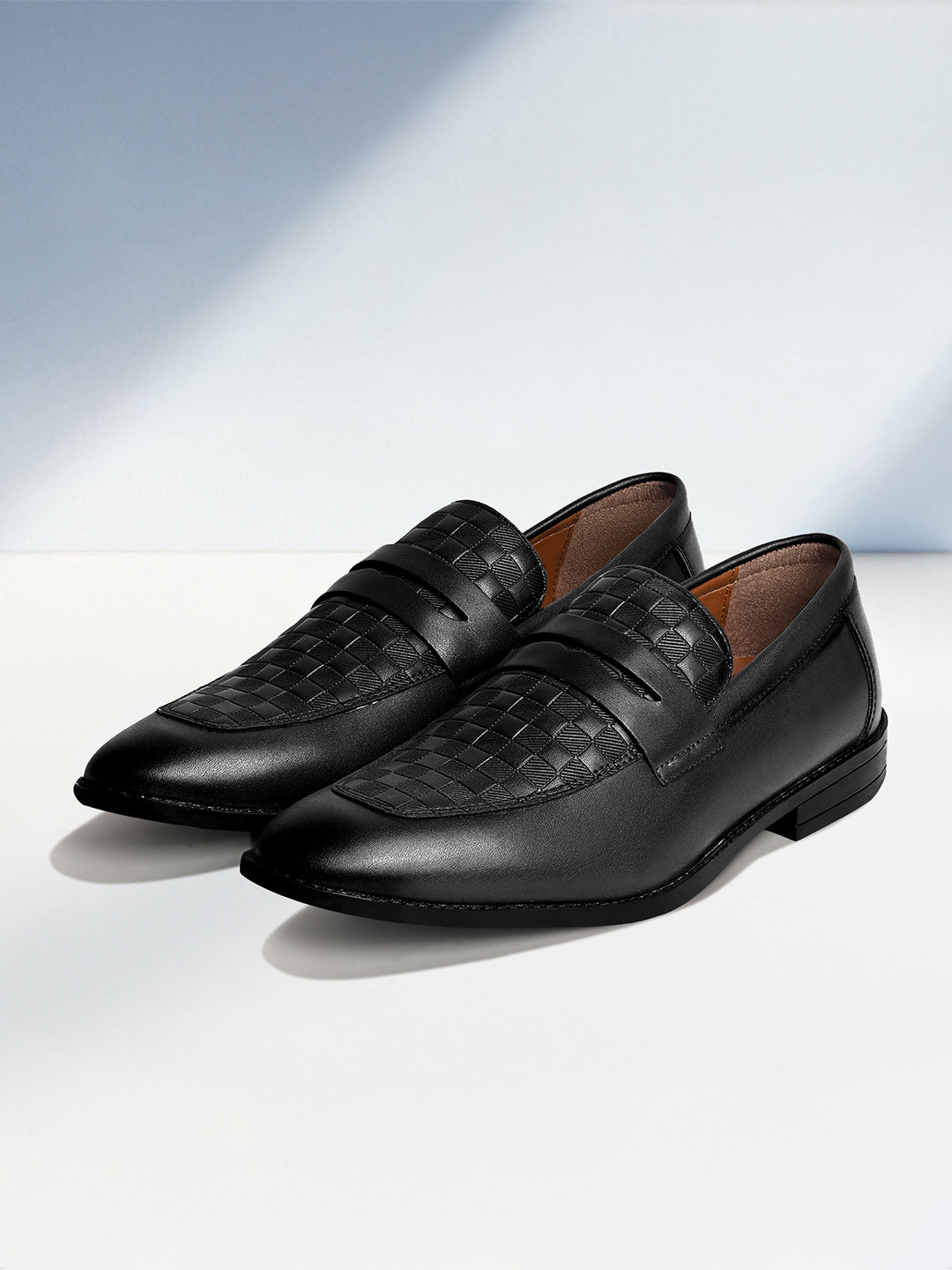 Jet Black Handcrafted Moccasin Slipon