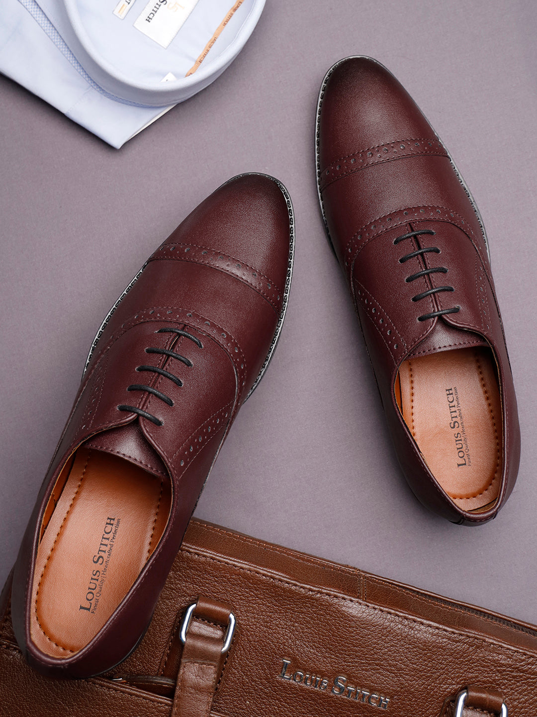 Buy Men s Oxford Style Comfortable Formal Laceup Shoes Louis Stitch