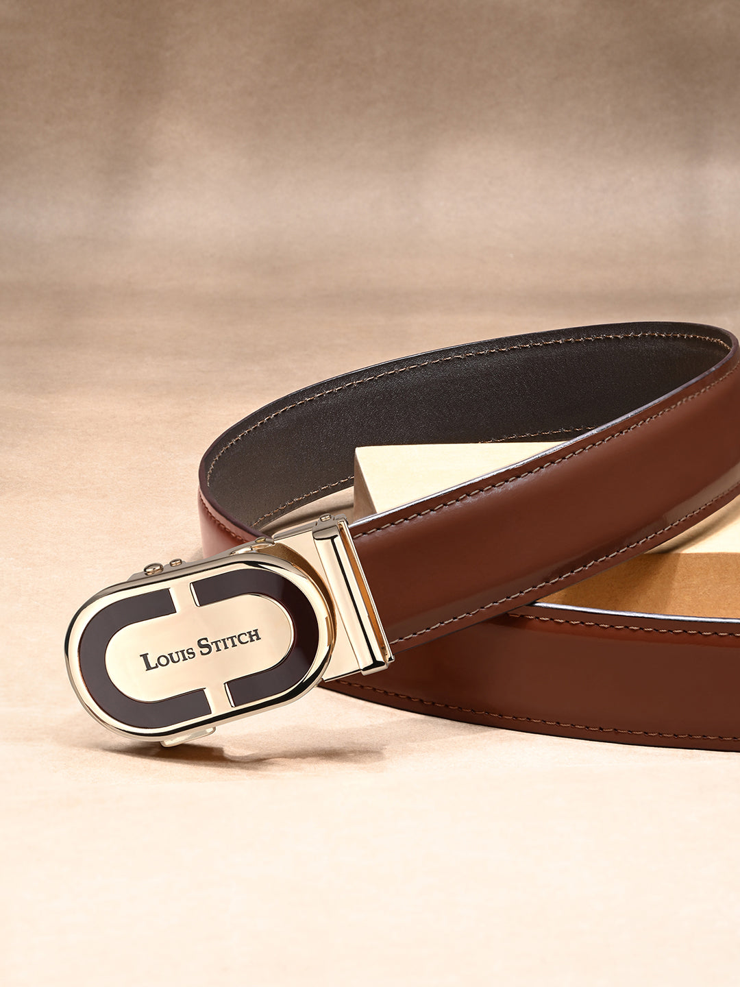 Handcrafted Leather Auto Lock Formal Belt For Men
