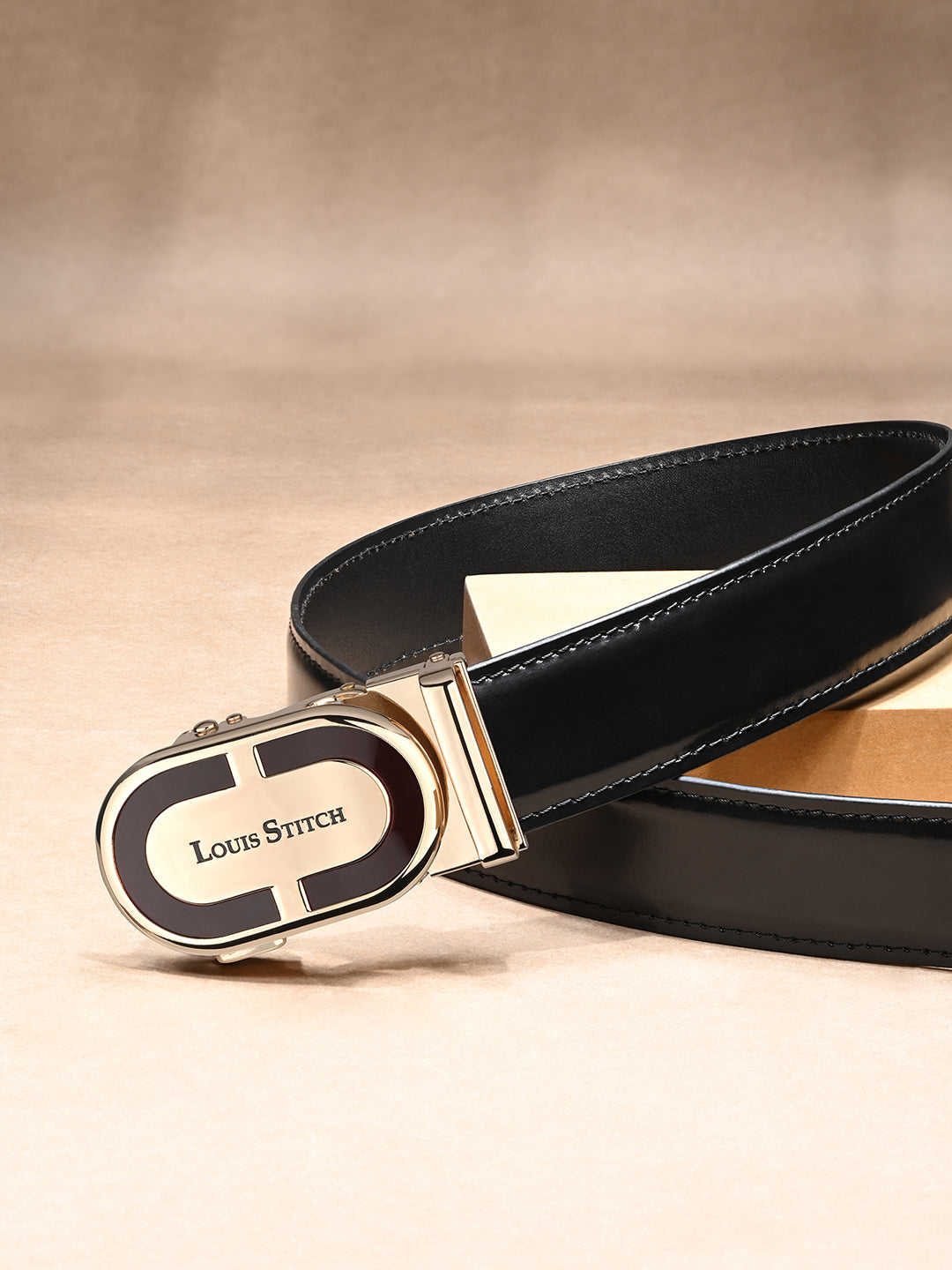 Handcrafted Leather Auto Lock Formal Belt For Men