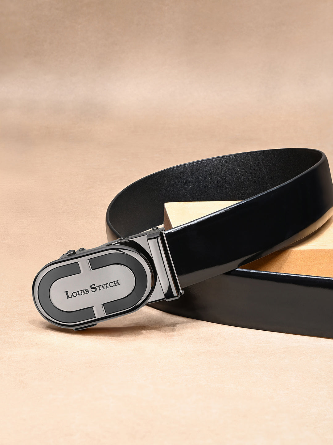 Handcrafted Leather Auto Lock Formal Belt For Men