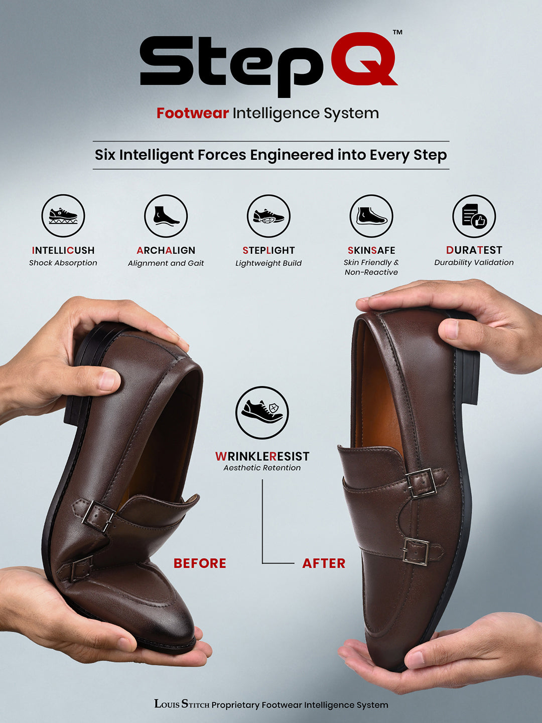 Brunette Brown Handcrafted Slipon Style Comfortable Monk
