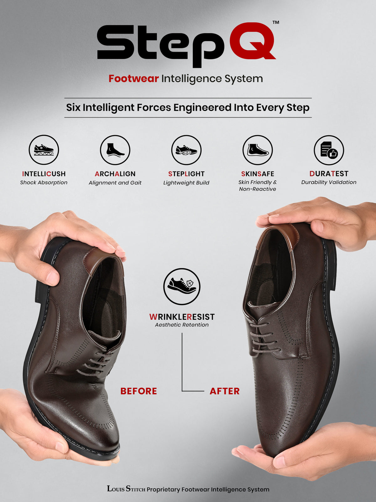 Brunette Brown Formal Derby Lace-Up Shoes