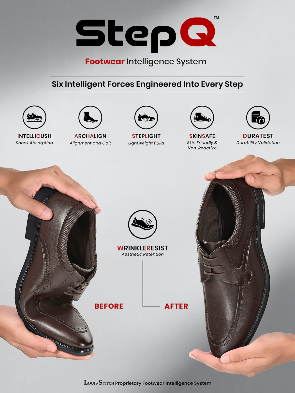 Brunette Brown Formal Derby Lace-Up Shoes