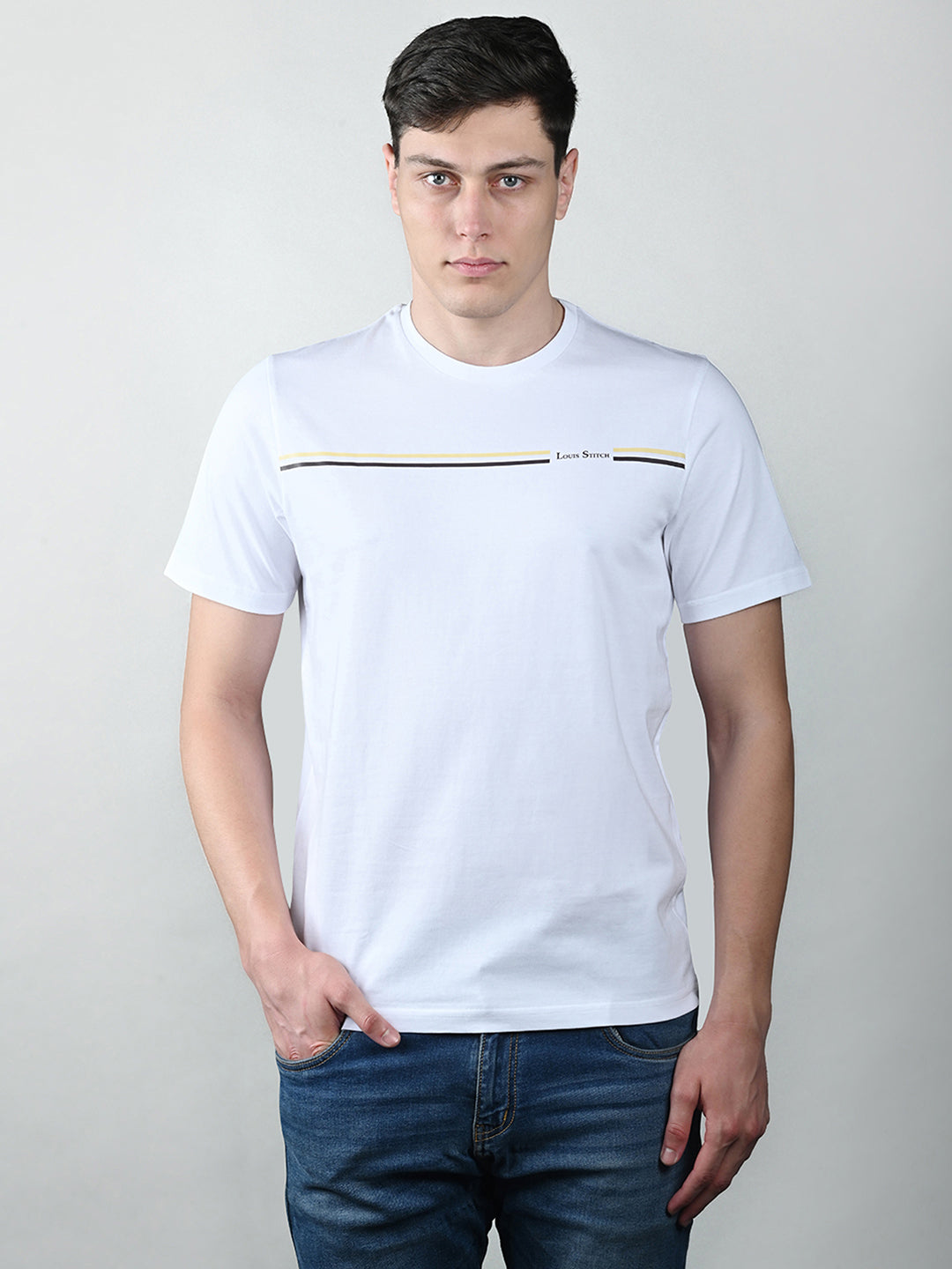 Men's Super Combed Cotton Regular Fit Pack of 3 Roundneck T-shirts
