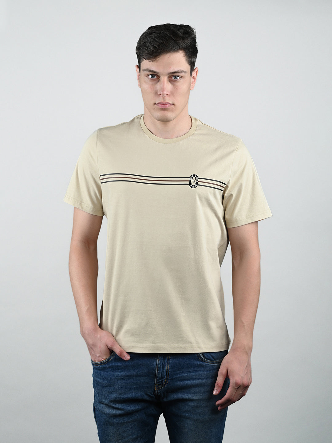 Men's Super Combed Cotton Regular Fit Pack of 3 Roundneck T-shirts