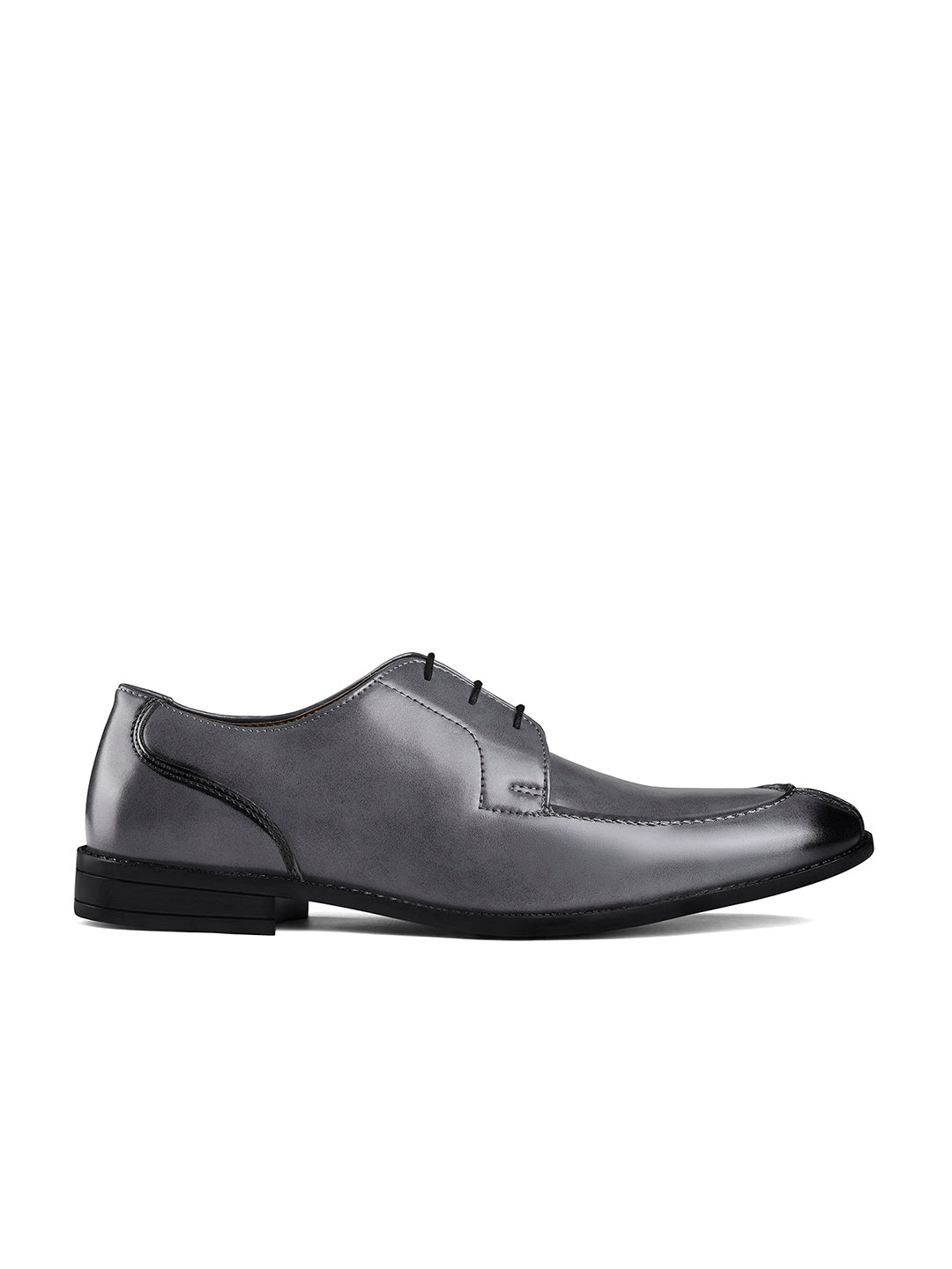 Ash Grey Handcrafted Derby Laceups Shoes