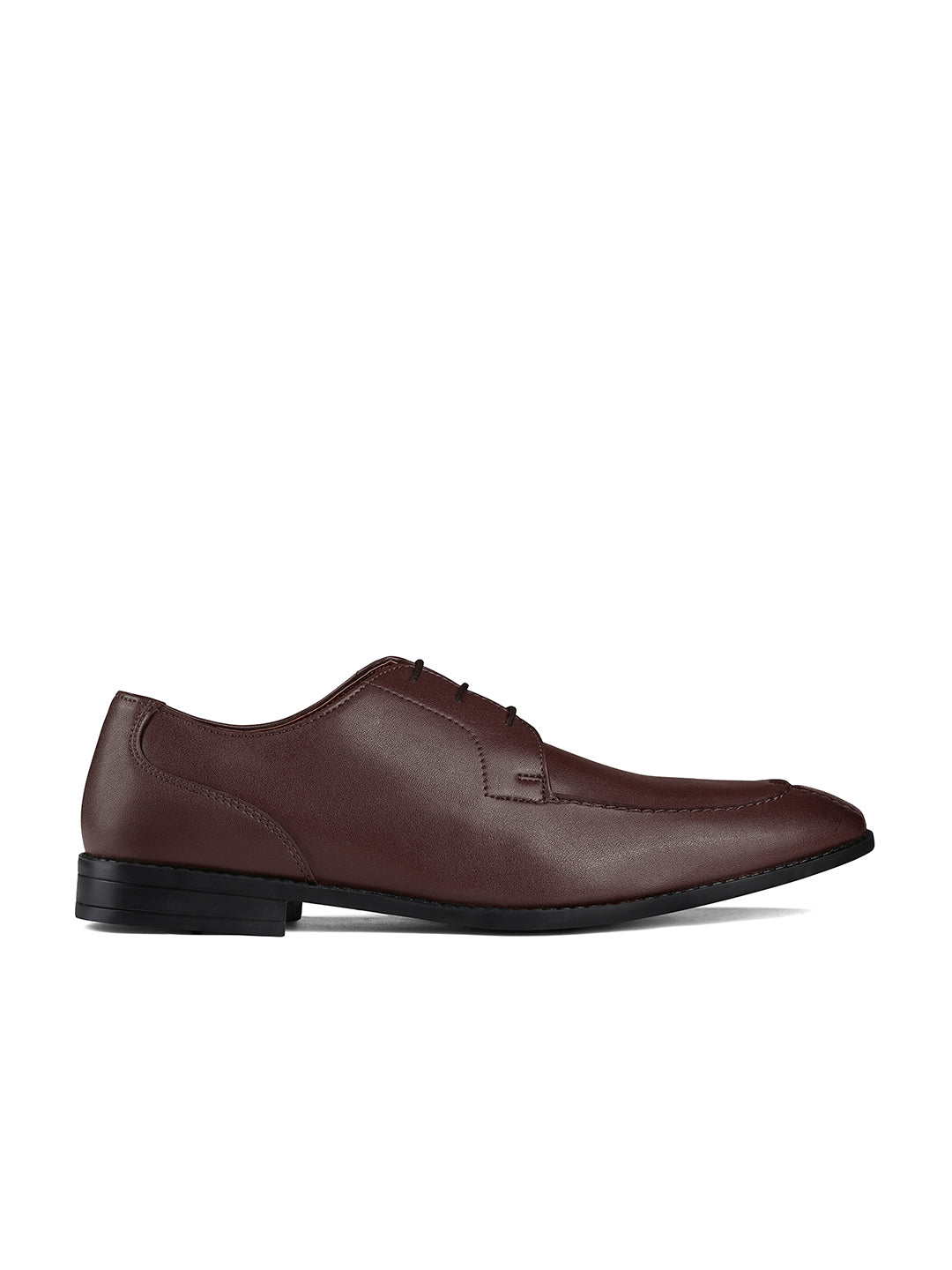 Brunette Brown Handcrafted Derby Laceups Shoes