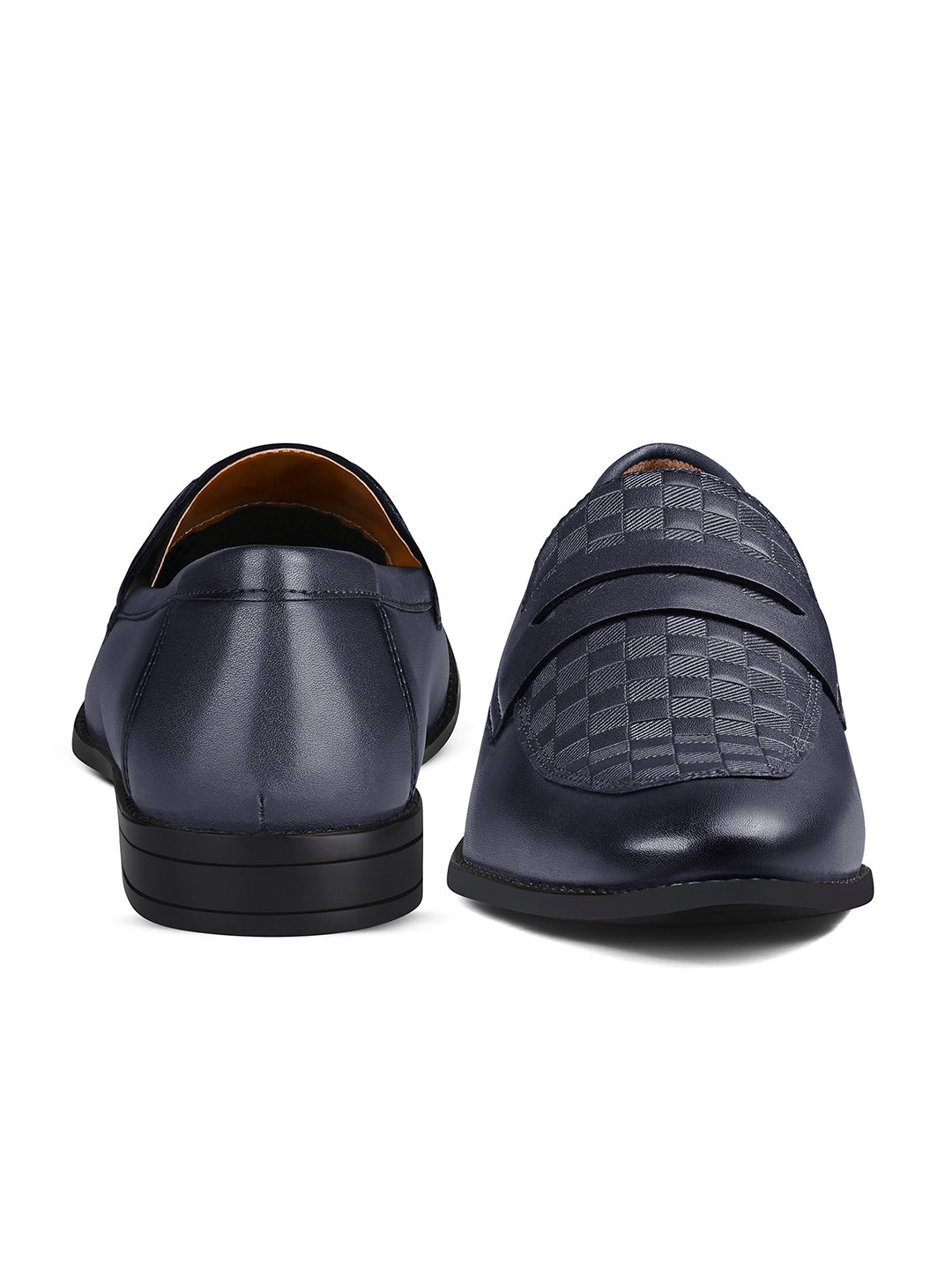 Federal Blue Handcrafted Moccasins Slipon