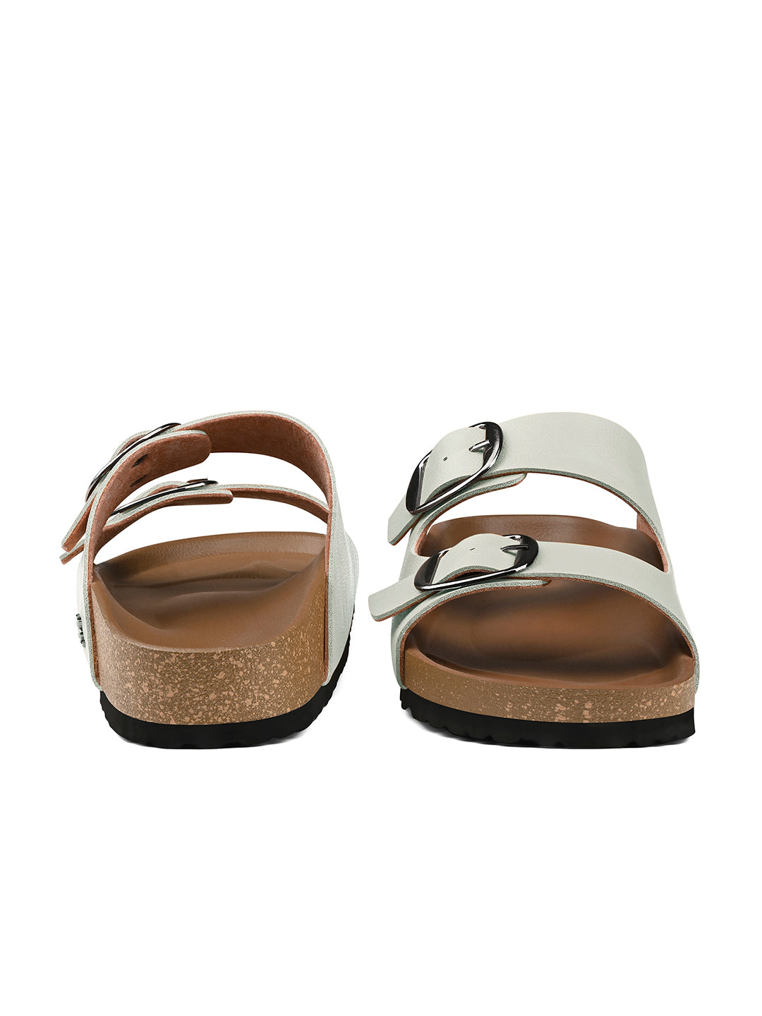 Cool Mint Double Strap Lightweight Open Toe Cork Sandal