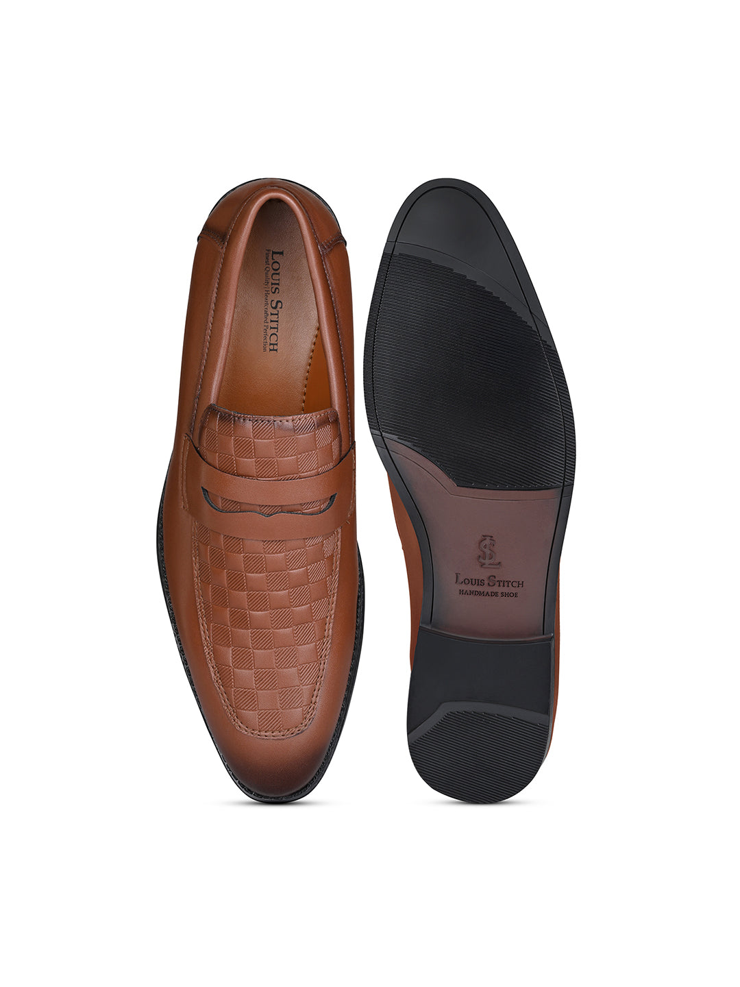 Russet Tan Handcrafted Moccasin Slipon