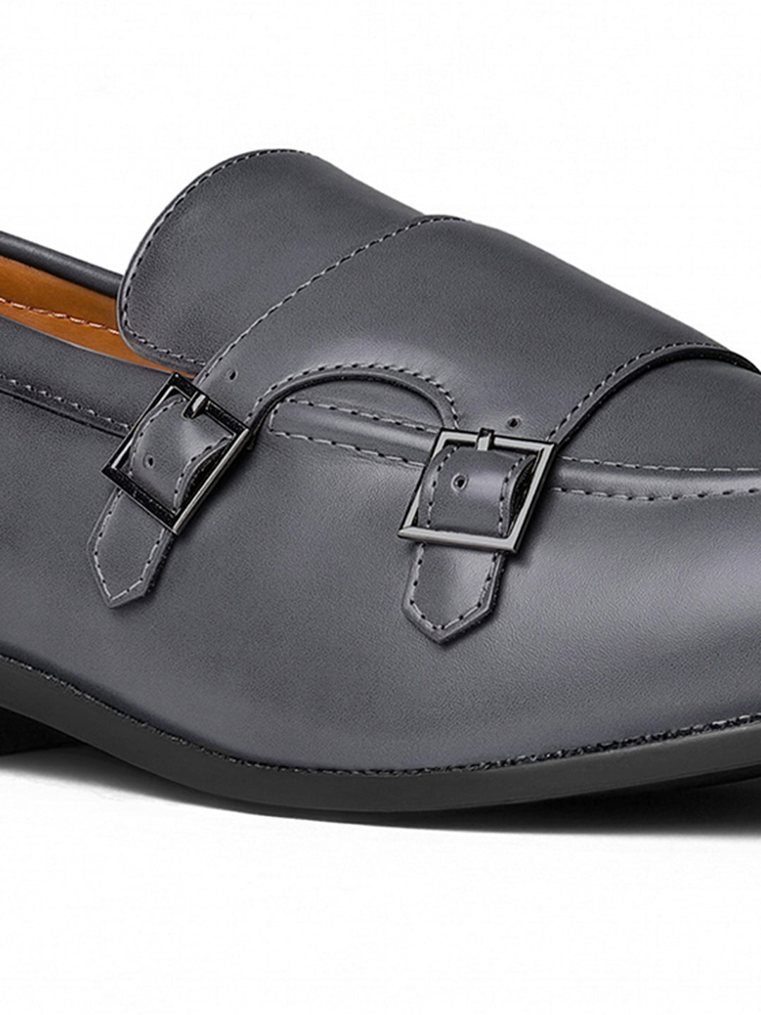 Ash Grey Handcrafted Slipon Style Comfortable Monk